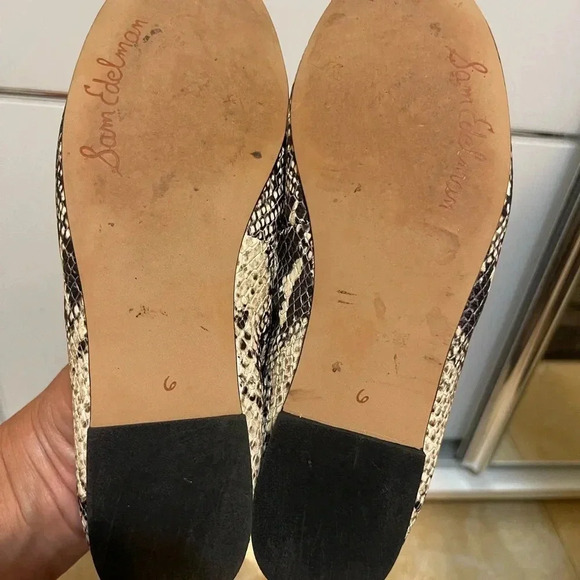 Sam Edelman Women's  Ballet Flats Size 6M Shoes Snake Skin Print Leather - Picture 5 of 5